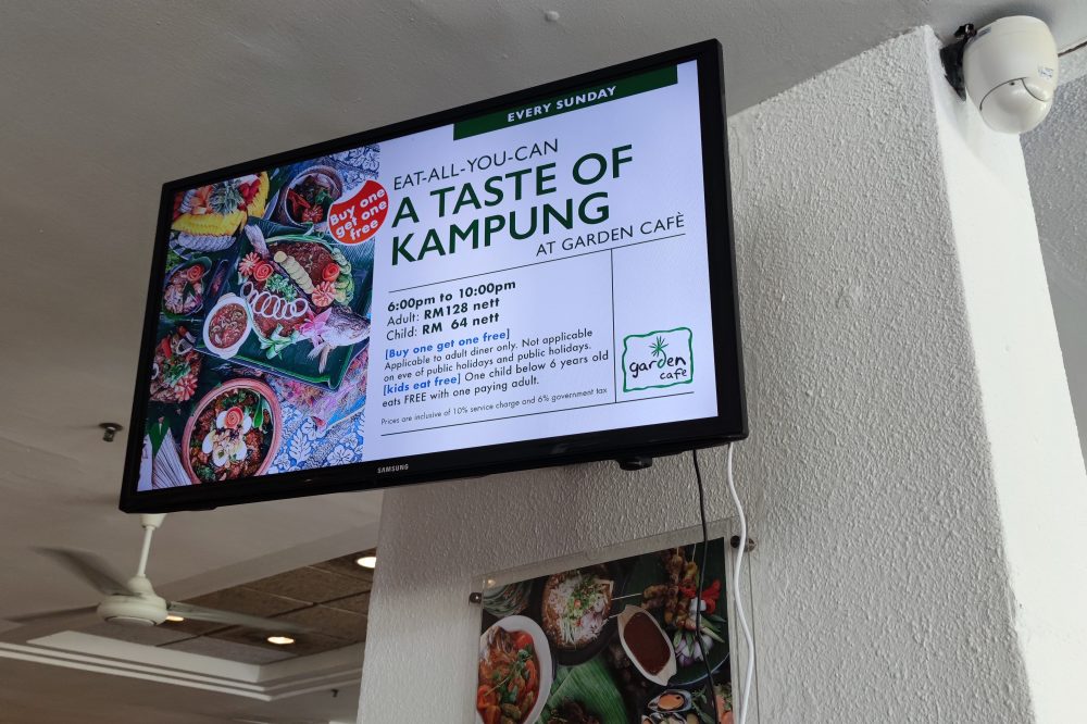 fnb Hotel Digital Signage